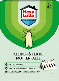 Mottenval voor kledingtextiel, 1 stuk