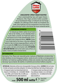 Insecticidevrije ongediertespray, 500 ml