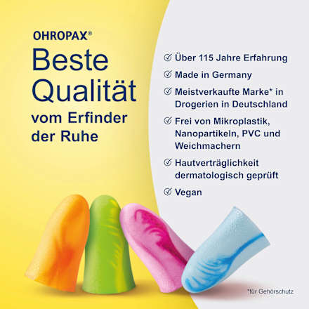 Kleur oordopjes, 8 stuks