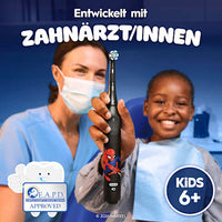 Kinder iO Spiderman Gentle Cleaning Borstelkoppen, vanaf 6 jaar, 2 stuks
