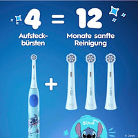 Kinder iO Stitch Gentle Cleaning Borstelkoppen, vanaf 6 jaar, 2 stuks