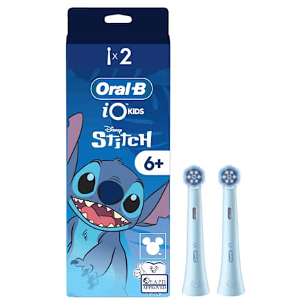 Kinder iO Stitch Gentle Cleaning Borstelkoppen, vanaf 6 jaar, 2 stuks