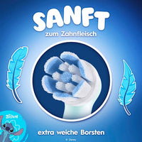 Kinder iO Stitch Gentle Cleaning Borstelkoppen, vanaf 6 jaar, 2 stuks