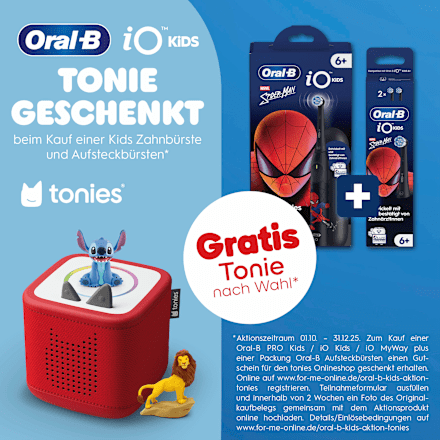 Elektrische tandenborstel iO Kids Spiderman met reisetui, vanaf 6 jaar, 1 st.