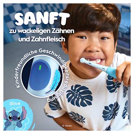 Elektrische tandenborstel kinderen iO Stitch met reisetui, vanaf 6 jaar, 1 st.
