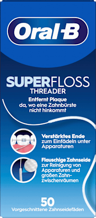 Tandzijde Superfloss Threader, 50 stuks