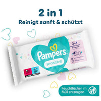 Vochtige doekjes Sensitive (6 x 52 stuks), 312 stuks