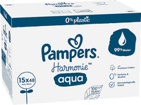 Harmonie Aqua vochtige doekjes (15x48 stuks), 720 stuks