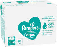 Harmonie Aqua vochtige doekjes (15x48 stuks), 720 stuks