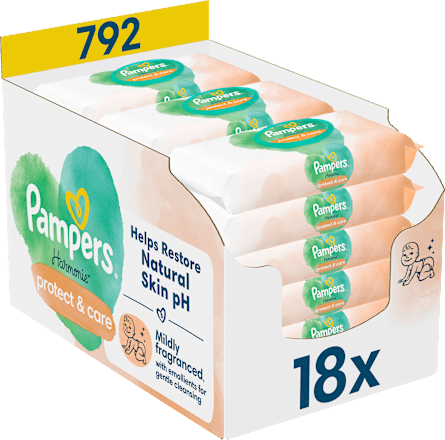 Harmonie Calendula Vochtige Doekjes (18x44 stuks), 792 stuks