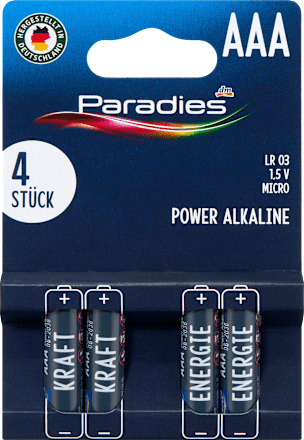 Micro AAA-batterijen, 4 stuks