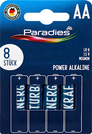 Batterijen Power Mignon AA, 8 stuks