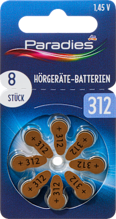 Hoortoestelbatterij type 312 MP8, 8 stuks