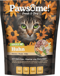 Droog kattenvoer met gevogelte, groenten en kruiden, vers en droog, 750 ml