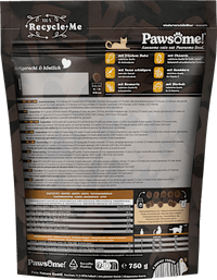 Droog kattenvoer met gevogelte, groenten en kruiden, vers en droog, 750 ml