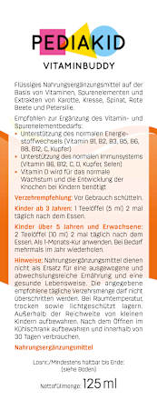 Vitaminbuddy 17 Vitaminen &amp; Sporenelementen, 125 ml