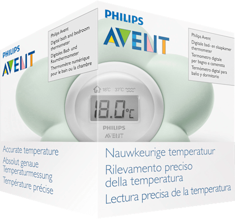 Babykamer- en badthermometer digitaal, 1 st.