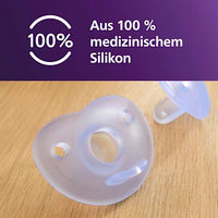 Soothie siliconen fopspeen, blauw, 0-6 maanden, 2 stuks