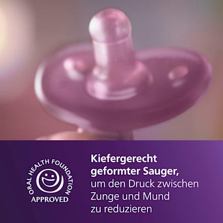 Schnuller Soothie Silkon, rosa, 0-6 Monate, 2 St