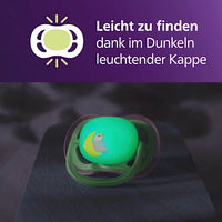 Schnuller ultra air nighttime Silikon, grün/blau, 6-18 Monate, 2 St