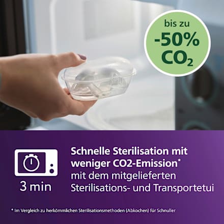 Schnuller ultra soft Silikon, blau/grün, 0-6 Monate, 2 St