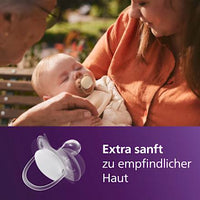 Schnuller ultra soft Silikon, grün/blau, 6-18 Monate, 2 St