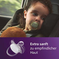 Schnuller ultra soft Silikon, grün/blau, ab 18 Monaten, 2 St