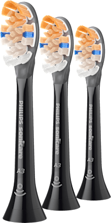 A3 Premium All-in-one opzetborstels, zwart, 3 stuks