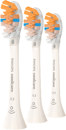 Aufsteckbürsten A3 Premium All-in weiß, 3 St
