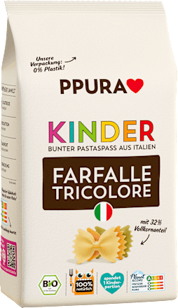 Pasta, Farfalle tricolore voor kinderen, 500 g