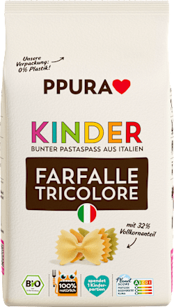 Pasta, Farfalle tricolore voor kinderen, 500 g