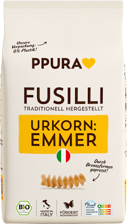 Pasta, fusilli uit emmer, 500 g
