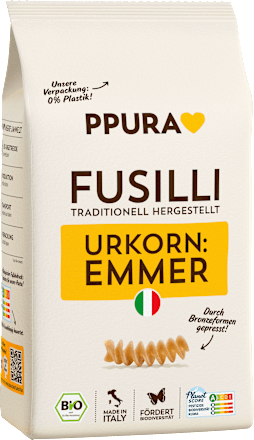 Pasta, fusilli uit emmer, 500 g