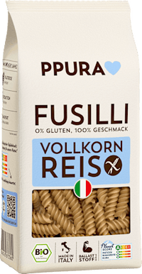 Pasta, fusilli van volkorenrijst, glutenvrij, 400 g