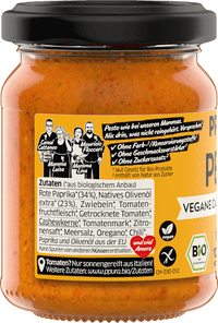 Pesto, Calabrese met paprika, veganistisch, 120 g