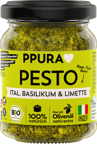 Pesto, Italiaanse basilicum &amp; limoen, 120 g
