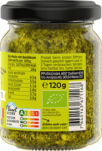 Pesto, Italiaanse basilicum &amp; limoen, 120 g