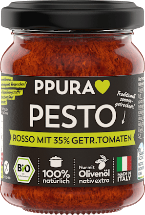Pesto, Rosso met 35% gedroogde tomaten, 120 g