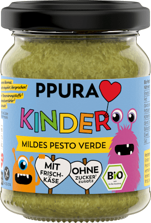 Pesto, milde groene pesto voor kinderen, 120 g