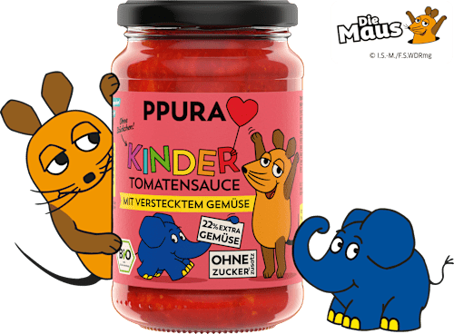Tomatensaus met groenten voor kinderen, 340 g
