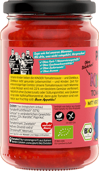 Tomatensaus met groenten voor kinderen, 340 g