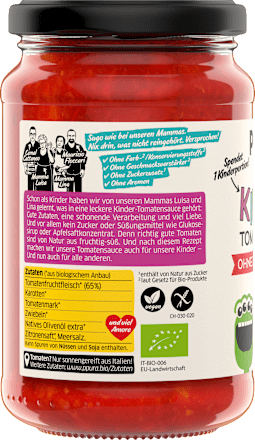 Tomatensaus, kinderen, 340 g