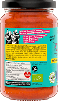 Tomatensaus met romige roomkaas voor kinderen, 340 g