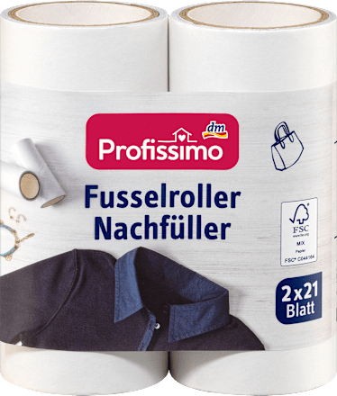 Navulverpakking voor pluizenroller, 2 stuks