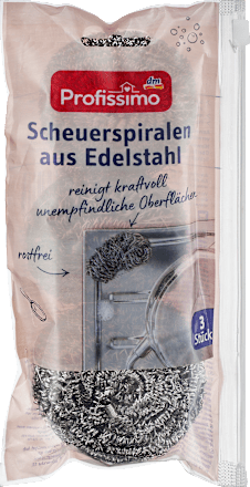 RVS schuurspiralen, 3 stuks