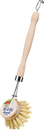 Afwasborstel naturel van hout, 1 stuk