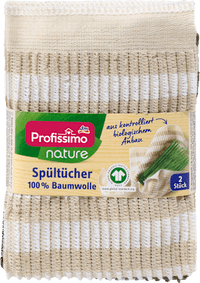Vaatdoeken 100% katoen, 2 stuks