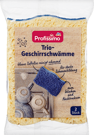 Trio afwassponsjes, 2 stuks