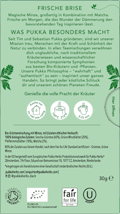 Groene thee "Mint Matcha Green" met munt &amp; matcha (20 theezakjes), 30 g
