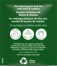 Groene thee "Mint Matcha Green" met munt &amp; matcha (20 theezakjes), 30 g